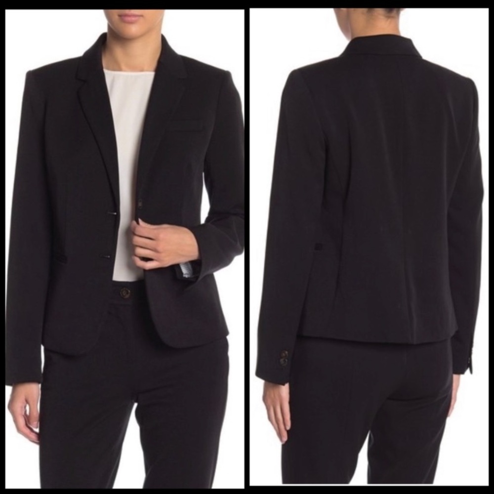 J Crew Black Two Button Blazer